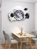 ✨ More than just a clock—it's a conversation starter. Elevate your décor with a unique space-themed design that keeps perfect time while captivating every guest.